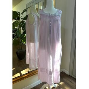 Eileen West Women's Pink Sleeveless Nightgown Size Medium